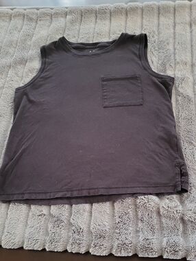 Joie Black Woman's Tank Top with Chest Pocket